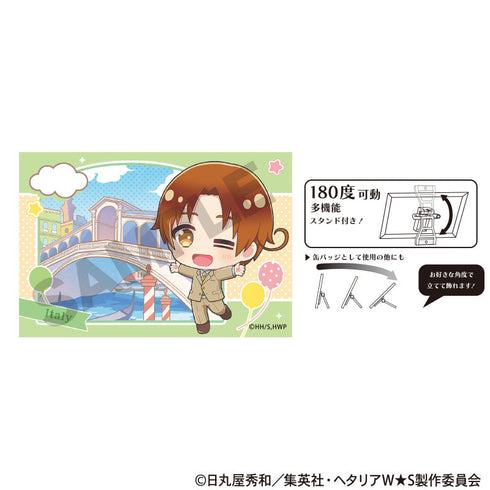 『ヘタリア World★Stars』アート缶バッジ イタリア ちまにわ